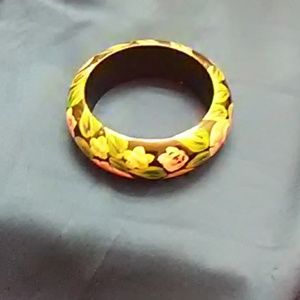 Wooden Hand Painted Bracelet!!